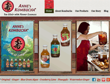 Tablet Screenshot of anneskombucha.com